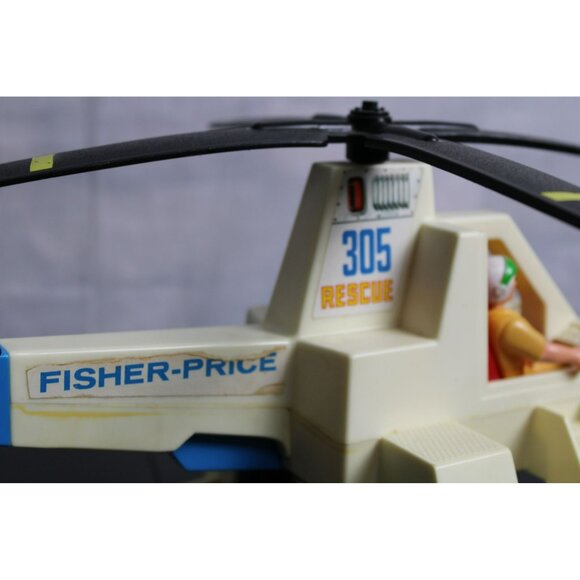 Vintage Fisher Price Rescue Helicopter 305 - Picture 7 of 9